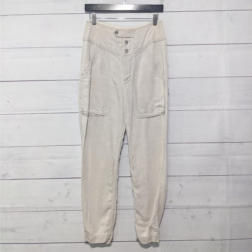 Isabel Marant Etoile Lago Linen Trousers Pants Ecru Cream Women's 36 / US Small - Picture 5 of 15